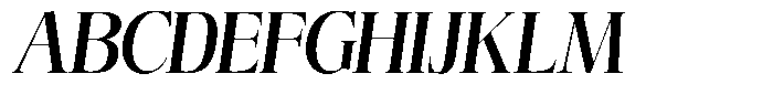 Angelons Bold Condensed Italic Font UPPERCASE
