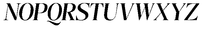 Angelons Bold Condensed Italic Font UPPERCASE