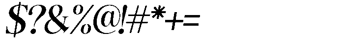 Angelons Bold Italic Font OTHER CHARS