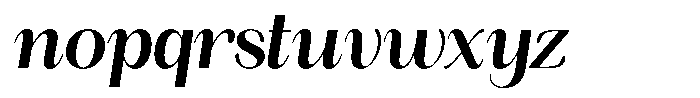 Angelons Bold Semi Condensed Italic Font LOWERCASE