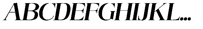 Angelons Bold Semi Expanded Italic Font UPPERCASE