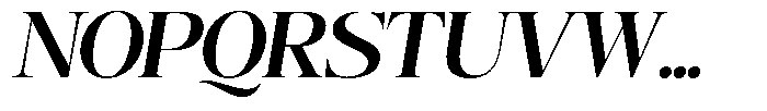 Angelons Bold Semi Expanded Italic Font UPPERCASE