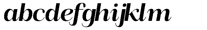 Angelons Bold Semi Expanded Italic FONT