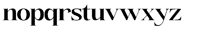 Angelons Bold Semi Expanded Font LOWERCASE