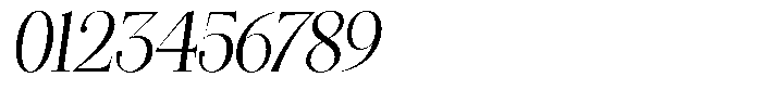 Angelons Condensed Italic Font OTHER CHARS