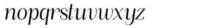 Angelons Condensed Italic Font LOWERCASE