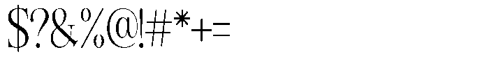 Angelons Condensed Font OTHER CHARS
