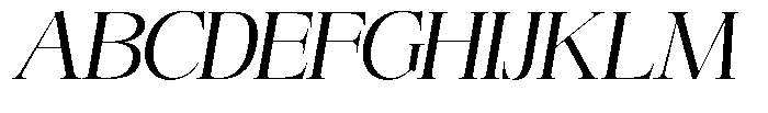 Angelons Expanded Italic Font UPPERCASE