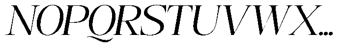 Angelons Expanded Italic Font UPPERCASE