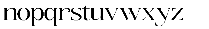 Angelons Expanded Font LOWERCASE