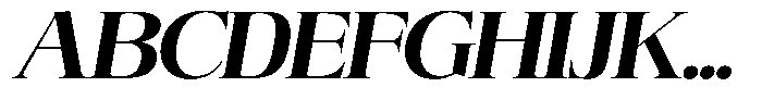 Angelons Extra Bold Expanded Italic Font UPPERCASE