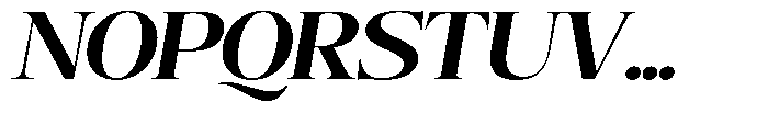 Angelons Extra Bold Expanded Italic Font UPPERCASE