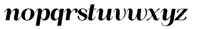 Angelons Extra Bold Italic Font LOWERCASE