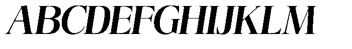 Angelons Extra Bold Semi Condensed Italic Font UPPERCASE