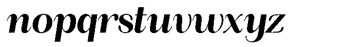 Angelons Extra Bold Semi Condensed Italic Font LOWERCASE