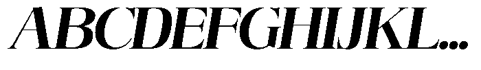 Angelons Extra Bold Semi Expanded Italic Font UPPERCASE