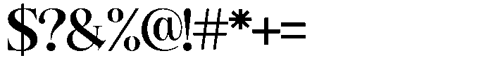Angelons Extra Bold Semi Expanded Font OTHER CHARS