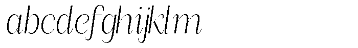 Angelons Extra Light Condensed Italic FONT