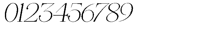 Angelons Extra Light Expanded Italic Font OTHER CHARS