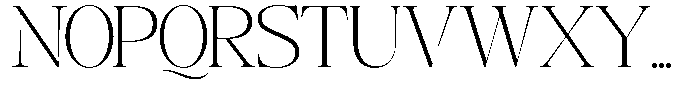 Angelons Extra Light Expanded Font UPPERCASE