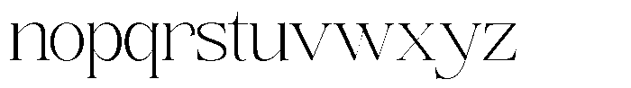 Angelons Extra Light Expanded Font LOWERCASE