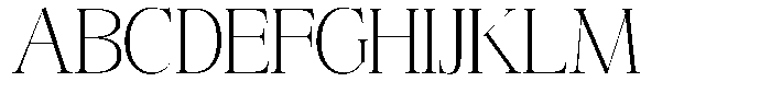 Angelons Extra Light Semi Expanded Font UPPERCASE