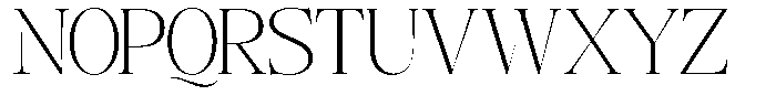 Angelons Extra Light Semi Expanded Font UPPERCASE