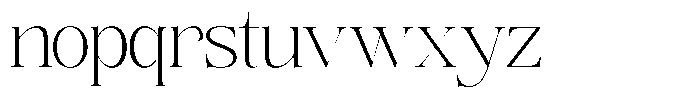 Angelons Extra Light Semi Expanded Font LOWERCASE