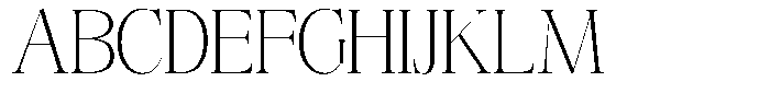 Angelons Extra Light Font UPPERCASE