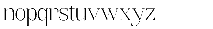 Angelons Extra Light Font LOWERCASE
