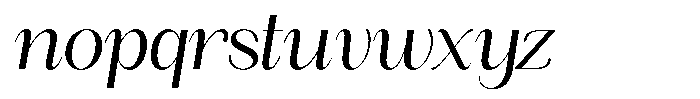 Angelons Italic Font LOWERCASE