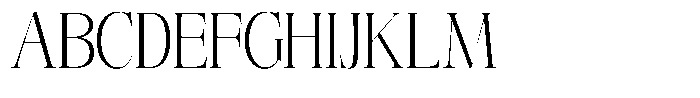 Angelons Light Condensed Font UPPERCASE