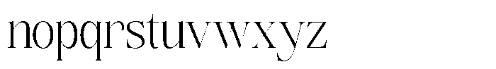 Angelons Light Condensed Font LOWERCASE
