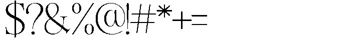 Angelons Light Expanded Font OTHER CHARS
