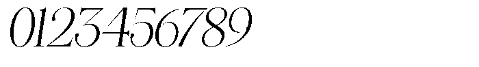 Angelons Light Semi Condensed Italic Font OTHER CHARS