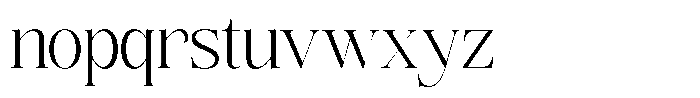 Angelons Light Semi Condensed Font LOWERCASE