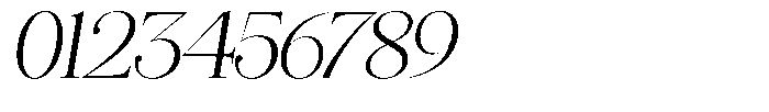 Angelons Light Semi Expanded Italic Font OTHER CHARS