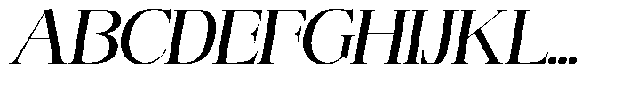 Angelons Medium Expanded Italic Font UPPERCASE