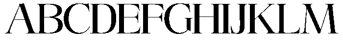 Angelons Medium Expanded Font UPPERCASE