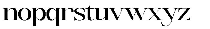 Angelons Medium Expanded Font LOWERCASE