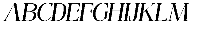 Angelons Medium Italic Font UPPERCASE