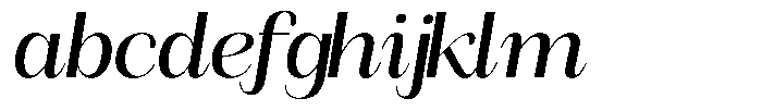 Angelons Medium Semi Expanded Italic FONT