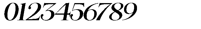 Angelons Semi Bold Expanded Italic Font OTHER CHARS