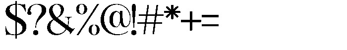 Angelons Semi Bold Expanded Font OTHER CHARS
