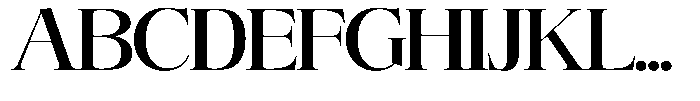 Angelons Semi Bold Expanded Font UPPERCASE