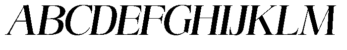 Angelons Semi Bold Semi Expanded Italic Font UPPERCASE