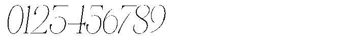 Angelons Thin Condensed Italic Font OTHER CHARS