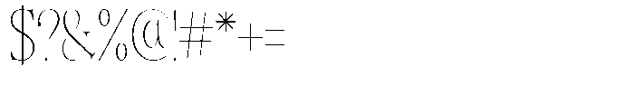 Angelons Thin Condensed Font OTHER CHARS