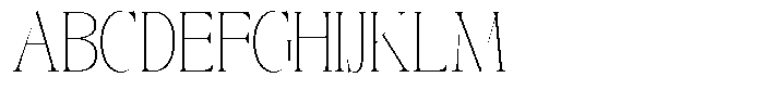 Angelons Thin Condensed Font UPPERCASE