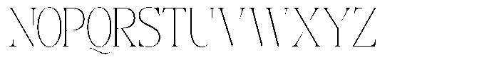 Angelons Thin Condensed Font UPPERCASE
